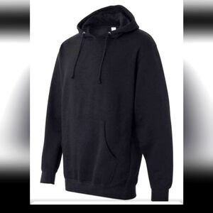 Independent Trading Company Midweight Hooded Sweatshirt, Style-SS4500, Blk, Med